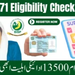 BISP 8171 Eligibility Check Online by CNIC for Latest Payment 13500 (October 2025)